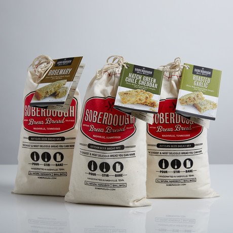 Soberdough Savory Trio Organic Gluten-Free Bread Mixes for Health-Conscious Adults at Home
| Soberdough Savory Trio Qui