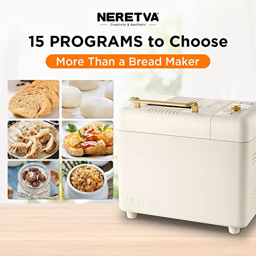 Neretva 15-in-1 Bread Maker for Gluten Free & Sourdough Baking
| Neretva Dual Heater Breadmaker Machine with Auto Nut D