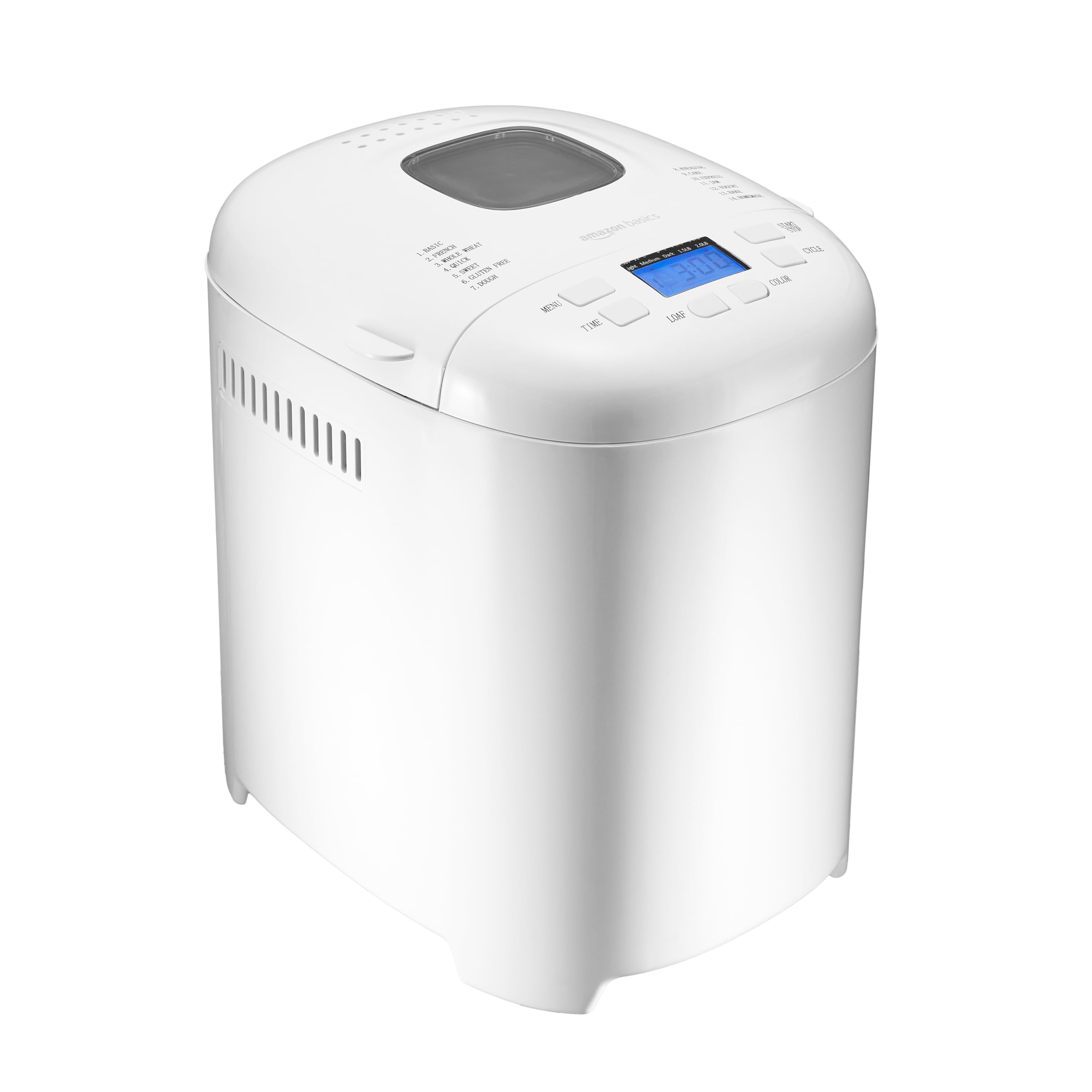 Amazon Basics Programmable Bread Maker for Breads, Doughs and Gluten-Free Options
| 2 Pound Non-Stick Amazon Basics Bre