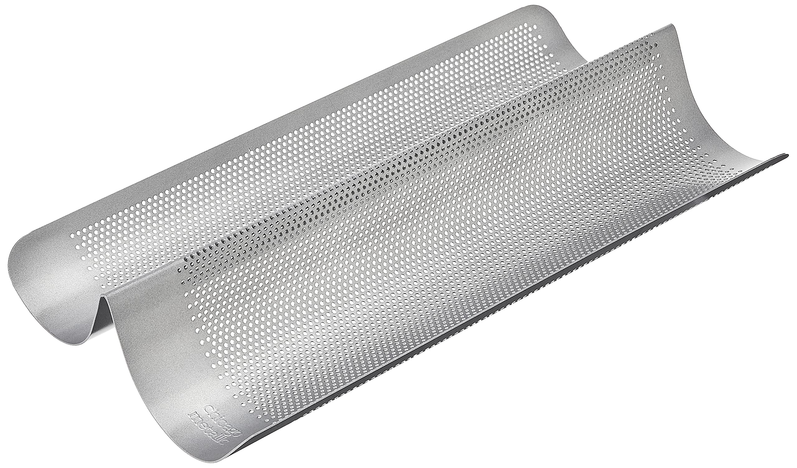 Chicago Metallic Commercial II Non-Stick Perforated French Bread Pan for Commercial Use, Commercial Baker, Commercial Ki